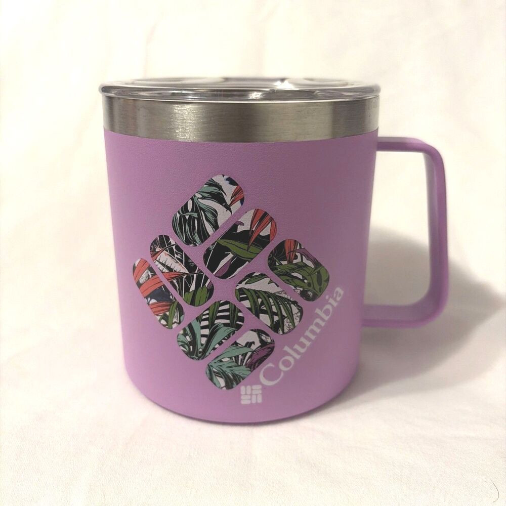 Columbia Insulated Stainless Cup 4” Tall Coffee Tea Travel Camping Work Car New